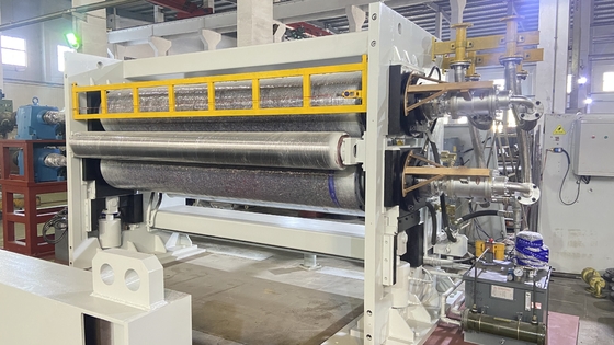 एक मोटर कैलेंडर रोलर मशीन 420×2020mm गैर बुना हुआ कपड़ा के लिए
